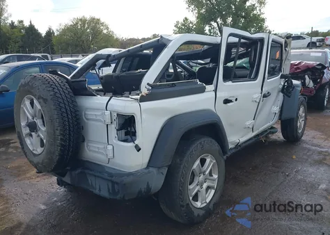 2021 Jeep Wrangler Unlimited Sport S 4X4 из США, поврежденный, VIN 1C4HJXDG9MW508616
